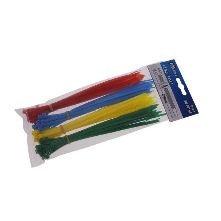 Set prindere cablu 200 x 3,6 mm (roșu-verde-galben-alb) (100 buc)
