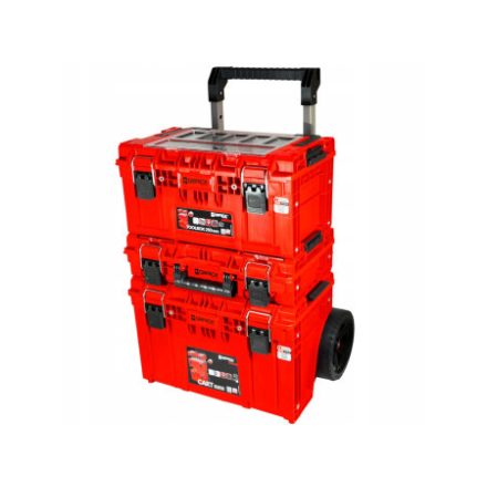QBRICK SYSTEM PRIME Cutie de scule cu roți Custom SET 2 Red Ultra HD