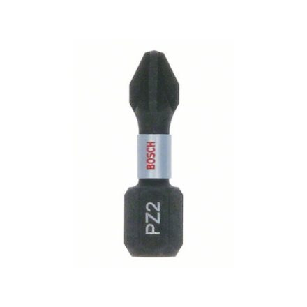 Vârf de vârf BOSCH PZ2 x 25 mm 1/4" în cutie Tic Tac Control de impact (25 buc)