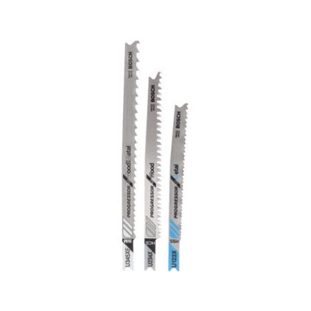 BOSCH Set lame pentru fierăstrău pendular 3 buc. Prindere U (lemn, metal)