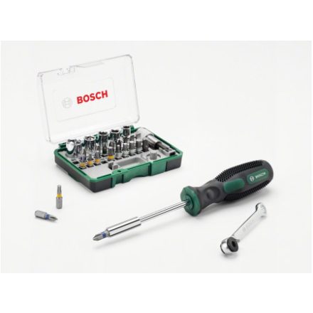 Set biți și prize BOSCH 27 piese + șurubelniță