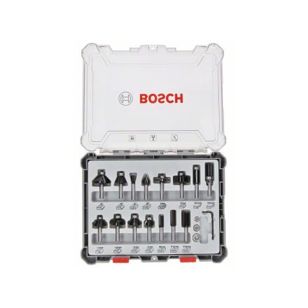 Set tije de frezare BOSCH de prindere: 8 mm, 15 buc