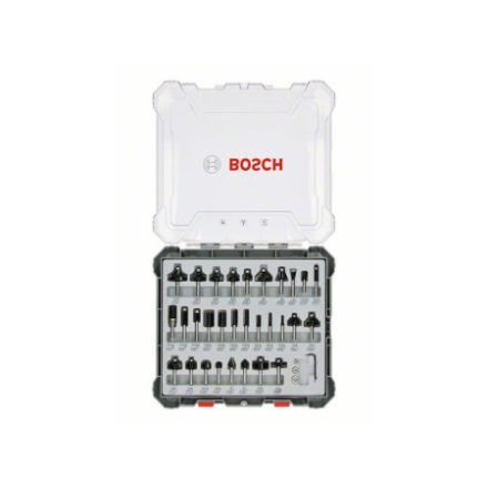 Set tije de frezare BOSCH de prindere: 8 mm, 30 buc