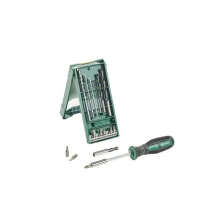 Set de vârfuri și burghii BOSCH Mini X-Line de 15 piese