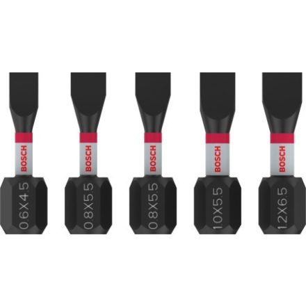 BOSCH PRO Set de capete de impact, 5 piese, 25mm (SL4,5/SL5,5x3/6,5x1db) 1/4" Hex