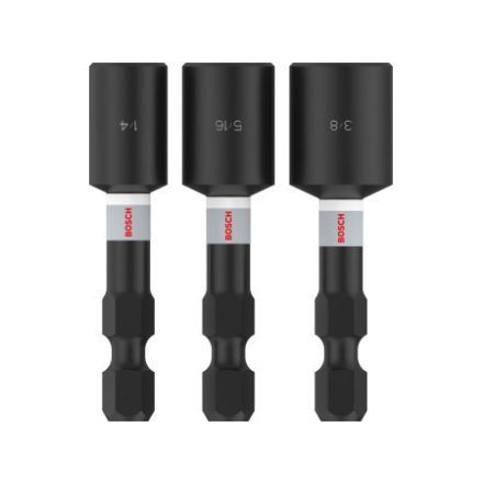BOSCH PRO Șurubelniță de impact set de 3 piese 50 mm (1/4" / 5/16" /  3/8") 1/4" Hex