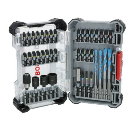 BOSCH Set de vârfuri de impact PRO și burghiu universal, 40 de piese, 1/4" Hex