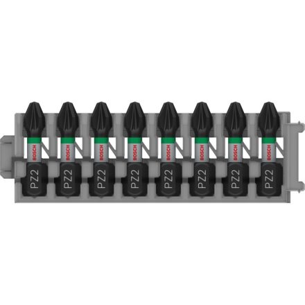 BOSCH PRO Vârf de bit PZ2 x 8buc / 25 mm Pick & Click