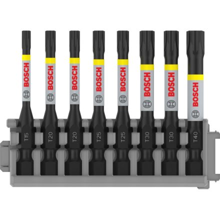 BOSCH PRO Set capete de bit 8 piese 55 mm (T15, T20 x 2, T25 x 2, T30 x 2, T40) Pick & Click