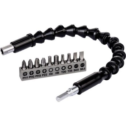 Set vârfuri BOSCH cu 11 părți extensie flexibilă din plastic 300 mm