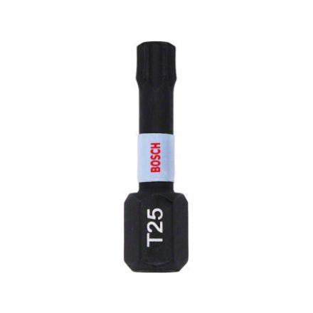 Vârf de vârf BOSCH Torx T25 x 25 mm 1/4" Impact Control (2 buc)