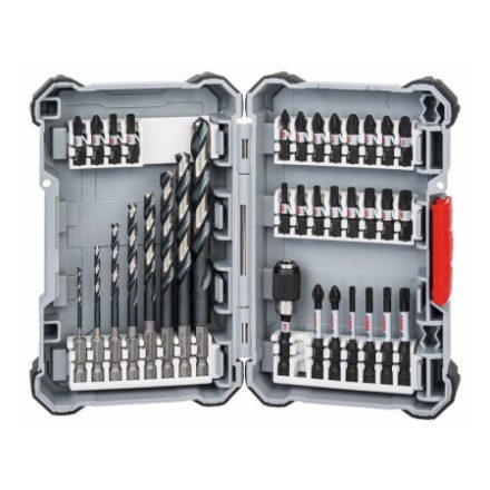 BOSCH Set de capete de șurubelniță și burghie elicoidale 35 de piese Impact Control