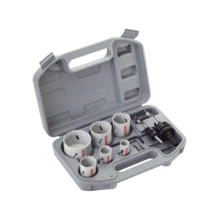 Set cuțite circulare BOSCH pentru electricieni, 9 părți Standard HSS-bimetal