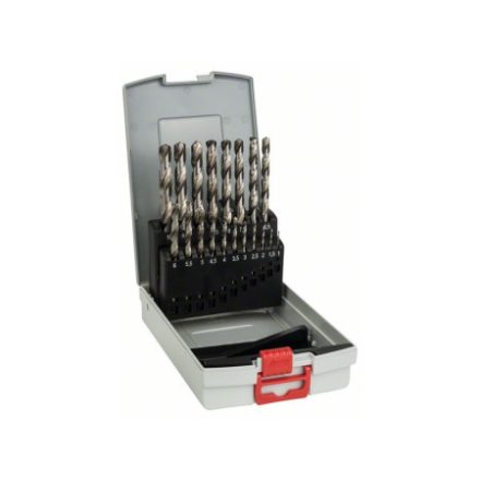 BOSCH Set de burghie elicoidale ProBox 19 piese 1,0-10,0 mm 135° HSS-G DIN 338