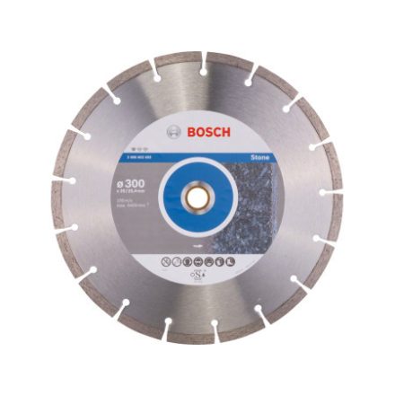 BOSCH Disc de tăiere cu diamant 300 x 3,1 x 10 x 20,0/25,4 mm segmentat Standard for Stone