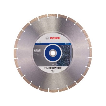 BOSCH Disc de tăiere cu diamant 350 x 3,1 x 10 x 20,0/25,4 mm segmentat Standard pentru piatră