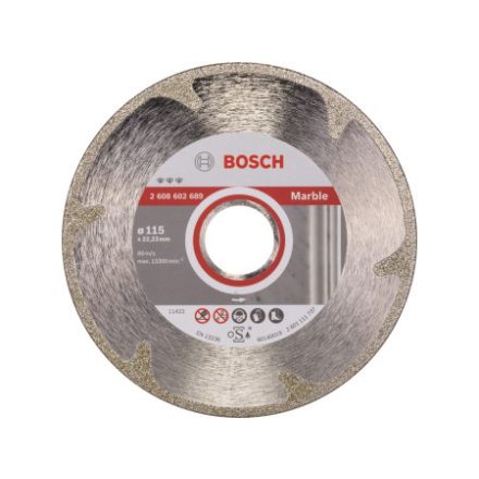 BOSCH Disc de tăiere cu diamant 115 x 2,2 x 3,0 x 22,2 mm continuu Best for Marble
