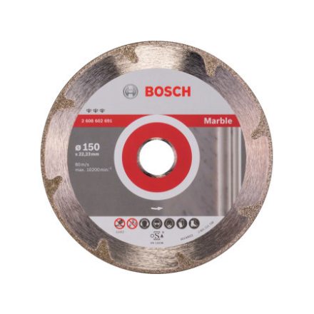 BOSCH Disc de tăiat cu diamant 150 x 2,2 x 3,0 x 22,2 mm continuu Best for Marble