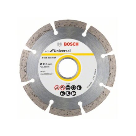 BOSCH Disc de tăiat cu diamant 115 x 2,0 x 7,0 x 22,2 mm segmentat ECO for Universal