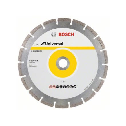 BOSCH Disc de tăiere cu diamant 230 x 2,6 x 7,0 x 22,2 mm segmentat ECO pentru Universal (10 buc)