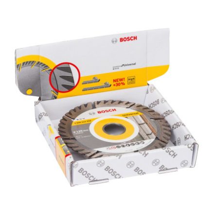 BOSCH Disc de tăiere cu diamant 125 x 2,0 x 10 x 22,2 mm segmentat Standard for Universal (10 buc)