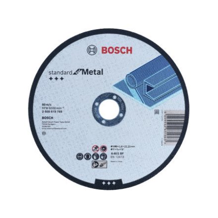 BOSCH Disc de tăiere pentru metal 180 x 1,6 x 22,2 mm flexibil Standard for Metal A 46 S BF