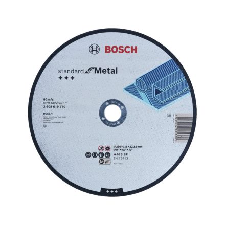 BOSCH Vágókorong fémre 230 x 1,9 x 22,2 mm A 46 S BF