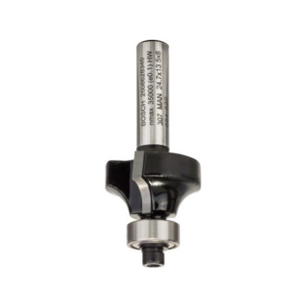 BOSCH Freză de rotunjire cu rulment de bilă din carbura de tungsten 24,7 (r=6 mm) x 13,2 x 53 x 8 mm