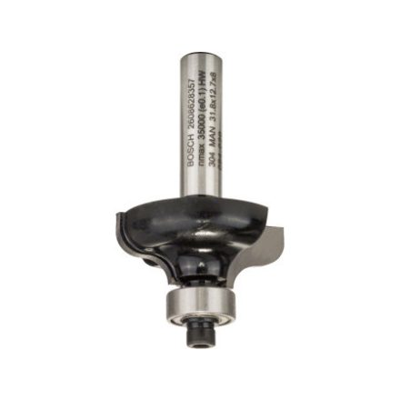 BOSCH Freză cu profil "G" din carbură de tungsten cu rulment de bile 31,8 (r=4,8 mm) x 12,4 x 54 x 8 mm