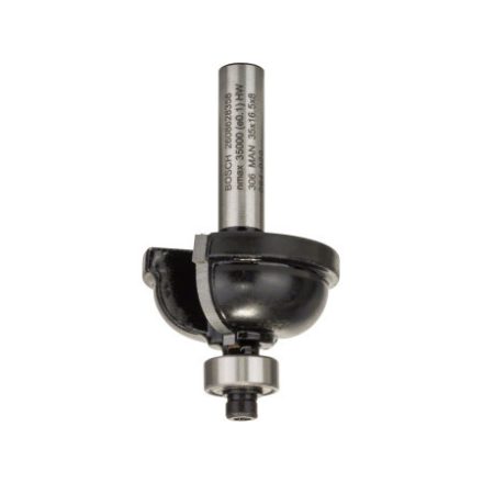 BOSCH Freză cu profil "F" din carbura de tungsten cu rulment de bilă 35,0 (r=9,5 mm) x 16,2 x 59 x 8 mm