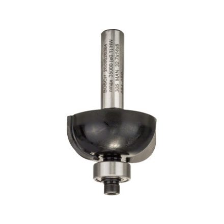 BOSCH Freză de canal cu rulment cu bile din carbură de tungsten 32,7 (r=10 mm) x 14 x 55 x 8 mm