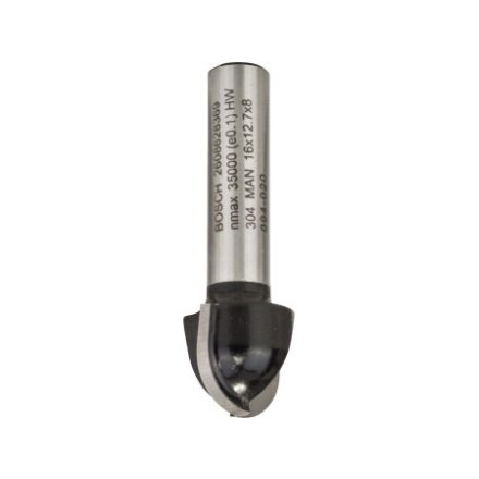 BOSCH Freza de adâncire din carbură dură 16,0 (r=8 mm) x 12,4 x 45 x 8 mm