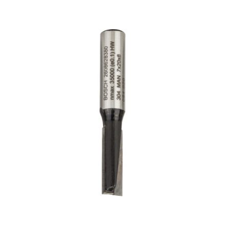 BOSCH Freză cu muchie dreaptă din carbura de tungsten 7,0 x 19,6 x 51 x 8 mm