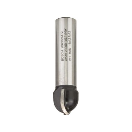 BOSCH Freză cu capăt de carbură 16,0 (r=8 mm) x 12,7 x 54 x 12 mm