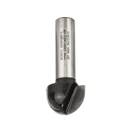 BOSCH Freză semisferică din carbura de tungsten 24,0 (r=12 mm) x 15,9 x 57 x 12 mm