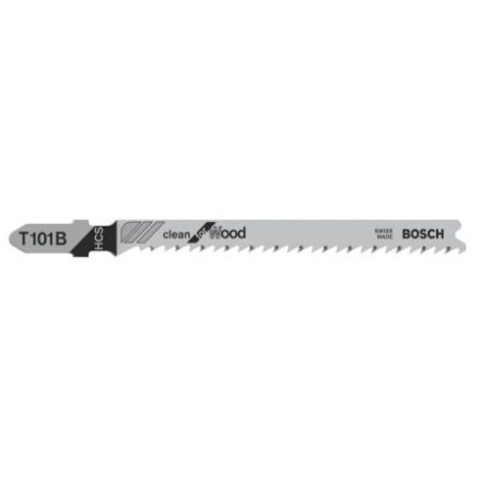 Pânză de ferăstrău alternativ BOSCH pentru lemn T 101 B 100/2,7 mm (5 buc)