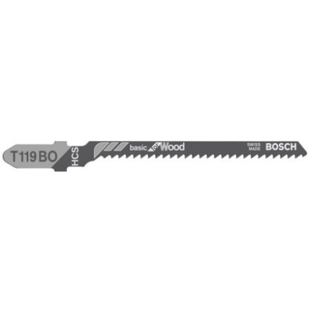 Pânză de ferăstrău alternativ BOSCH pentru lemn T 119 BO 83/2,0 mm HCS (3 buc)