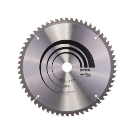 BOSCH Disc de tăiere pentru lemn 305 x 30 x 2,5 mm / 60T Optiline Wood ATB / N