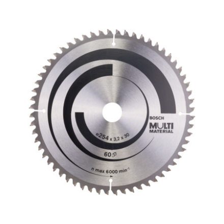 BOSCH Disc de tăiere universal 254 x 30 x 3,2 mm / 60T MultiMaterial HLTCG