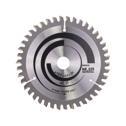 BOSCH Fűrésztárcsa univerzális 150 x 20/16 x 2,0 mm / 42T MultiMaterial HLTCG