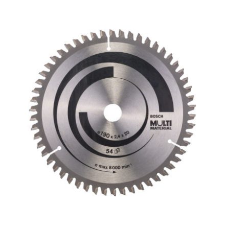 BOSCH Disc de tăiere universal 190 x 20/16 x 2,4 mm / 54T MultiMaterial HLTCG