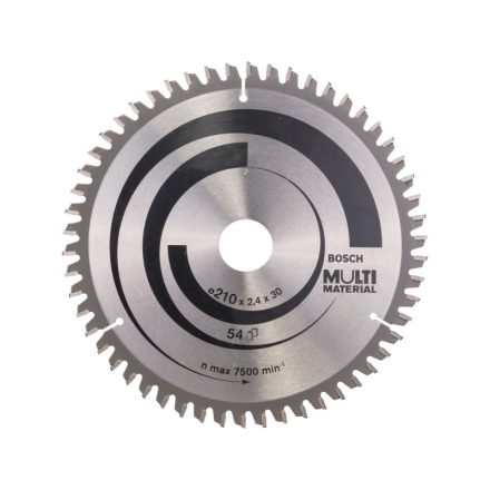 BOSCH Fűrésztárcsa univerzális 210 x 30 x 2,4 mm / 54T MultiMaterial HLTCG
