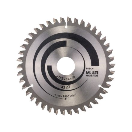 BOSCH Fűrésztárcsa univerzális 165 x 30/20 x 2,4 mm / 42T MultiMaterial HLTCG