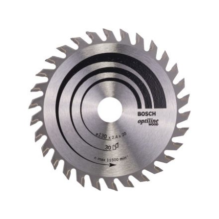 BOSCH Disc de tăiere pentru lemn 130 x 20/16 x 2,4 mm / 30T Optiline Wood ATB