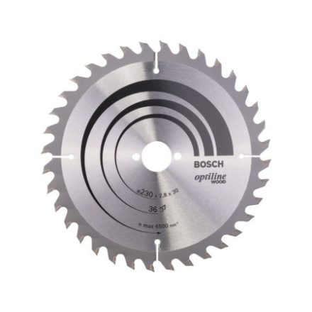BOSCH Disc de tăiat pentru lemn 230 x 30 x 2,8 mm / 36T Optiline Wood ATB