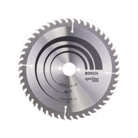 BOSCH Disc de tăiat pentru lemn 230 x 30 x 2,8 mm / 48T Optiline Wood ATB