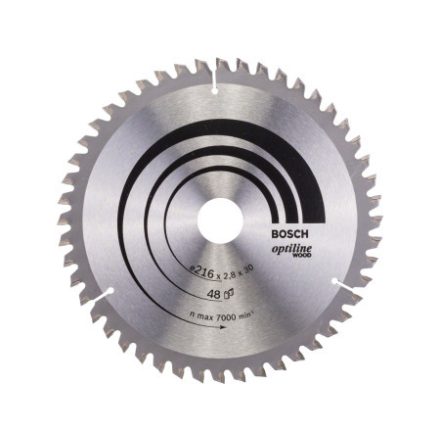 BOSCH Disc de tăiat lemn 216 x 30 x 2,8 mm / 48T Optiline Wood ATB / N