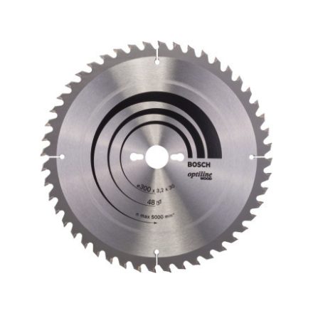 BOSCH Disc de tăiat pentru lemn 300 x 30 x 3,2 mm / 48T Optiline Wood ATB / UW