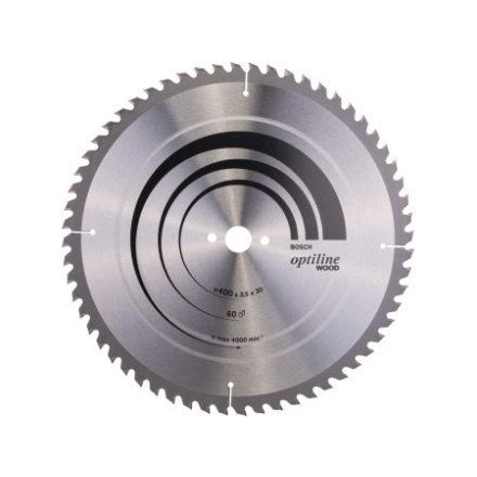 BOSCH Disc de tăiere pentru lemn 400 x 30 x 3,5 mm / 60T Optiline Wood ATB / UW