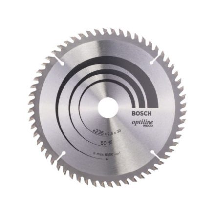 BOSCH Disc de ferăstrău pentru lemn 235 x 30/25 x 2,8 mm / 60T Optiline Wood ATB